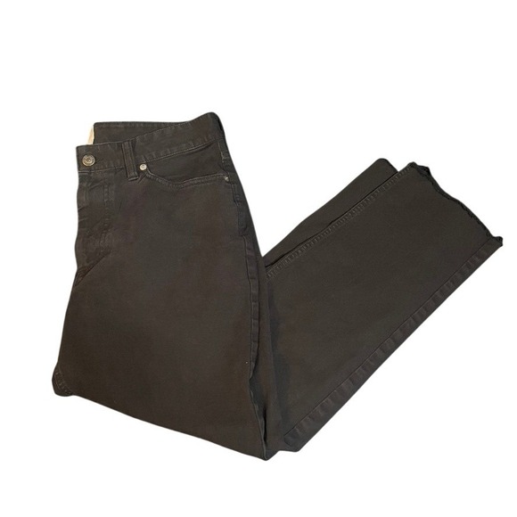 Everlane The Way High Jean Black Raw Hem Straight Leg Women Size 32x30 - Picture 5 of 5